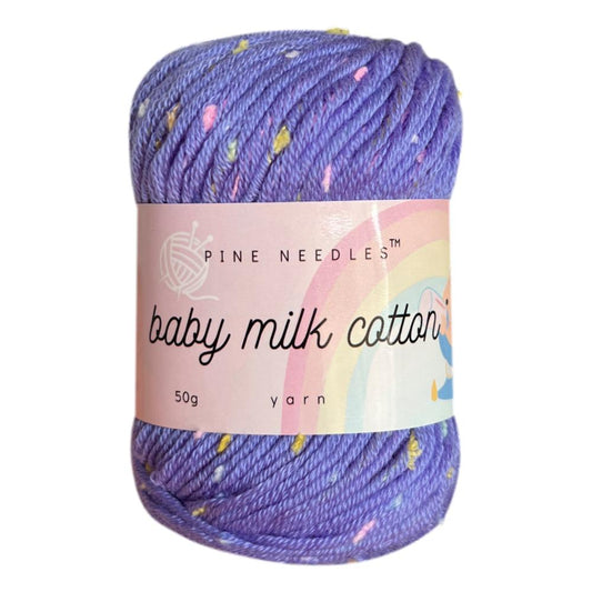 DK Speckled Baby Milk Cotton Yarn (1x50g) - Lilac