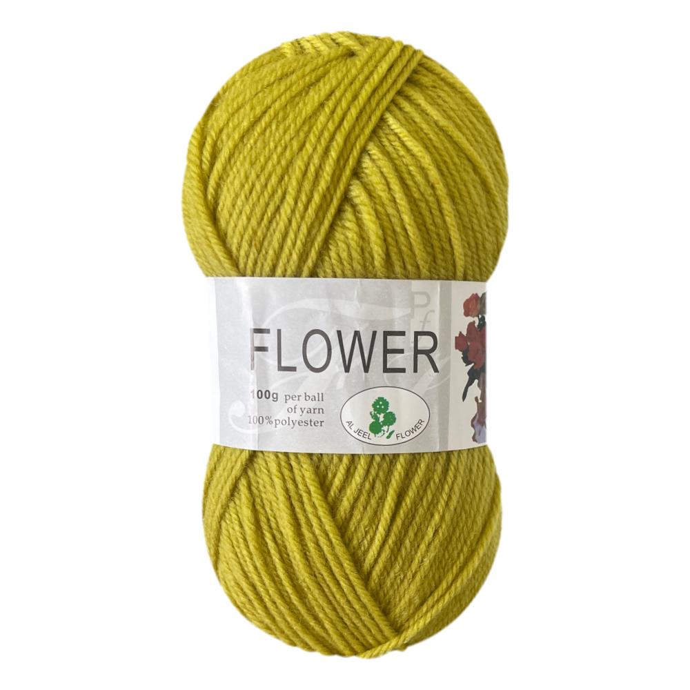 Flower DK Polyester Yarn (1x 100g ball)