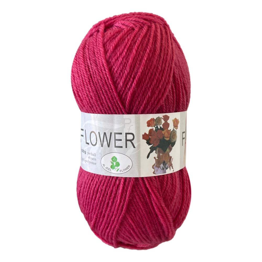 Flower DK Polyester Yarn (1x 100g ball)