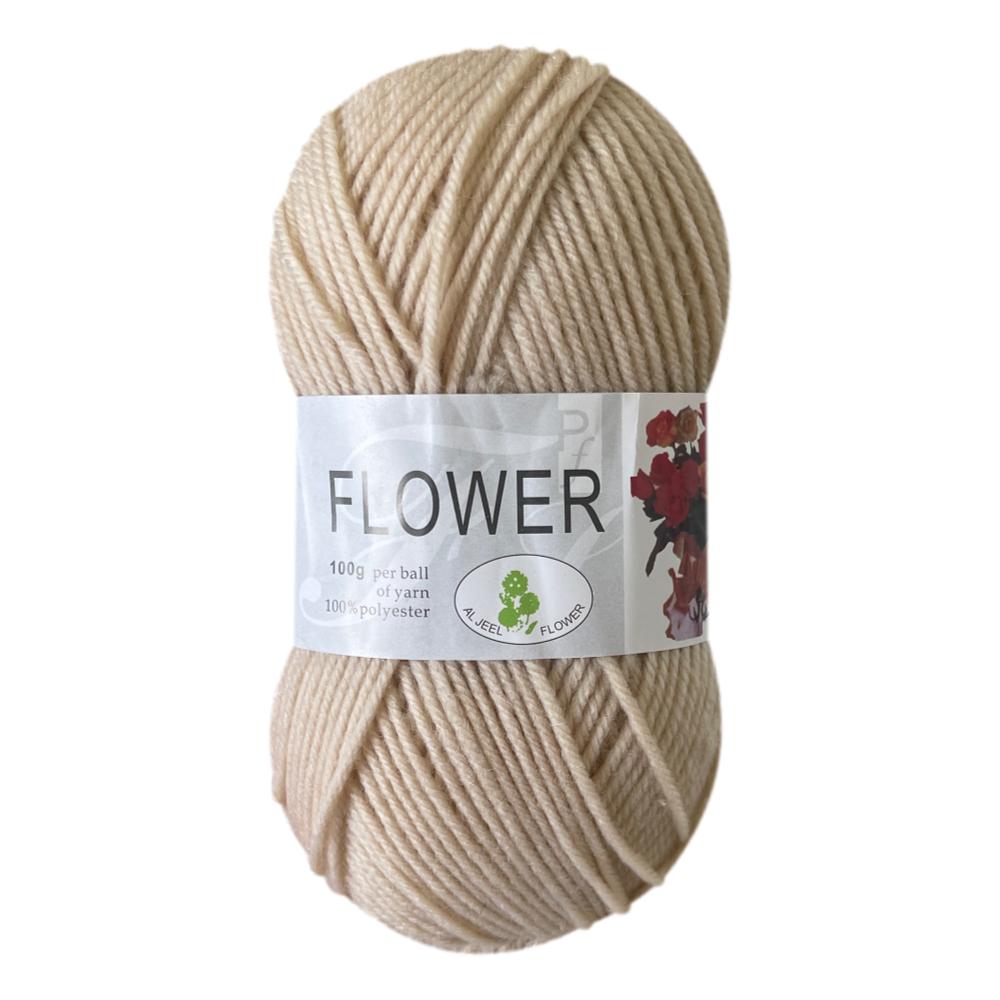 Flower DK Polyester Yarn (1x 100g ball)