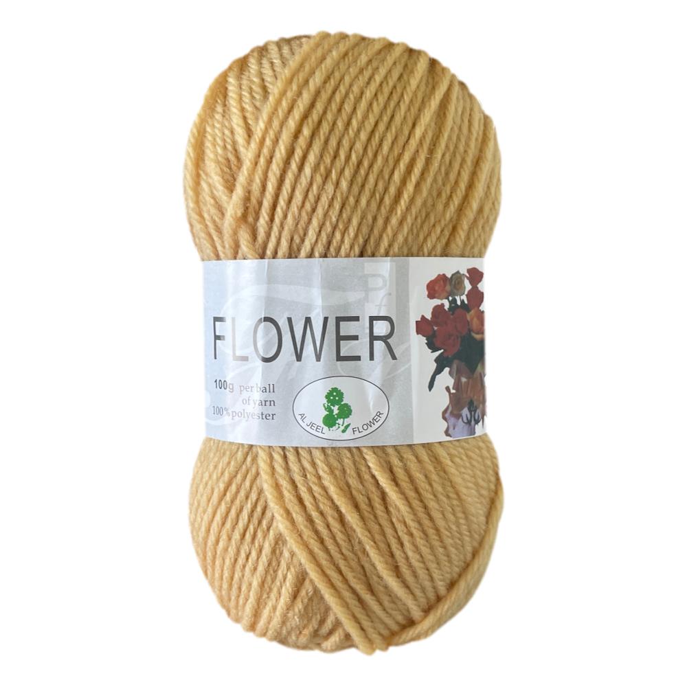 Flower DK Polyester Yarn (1x 100g ball)