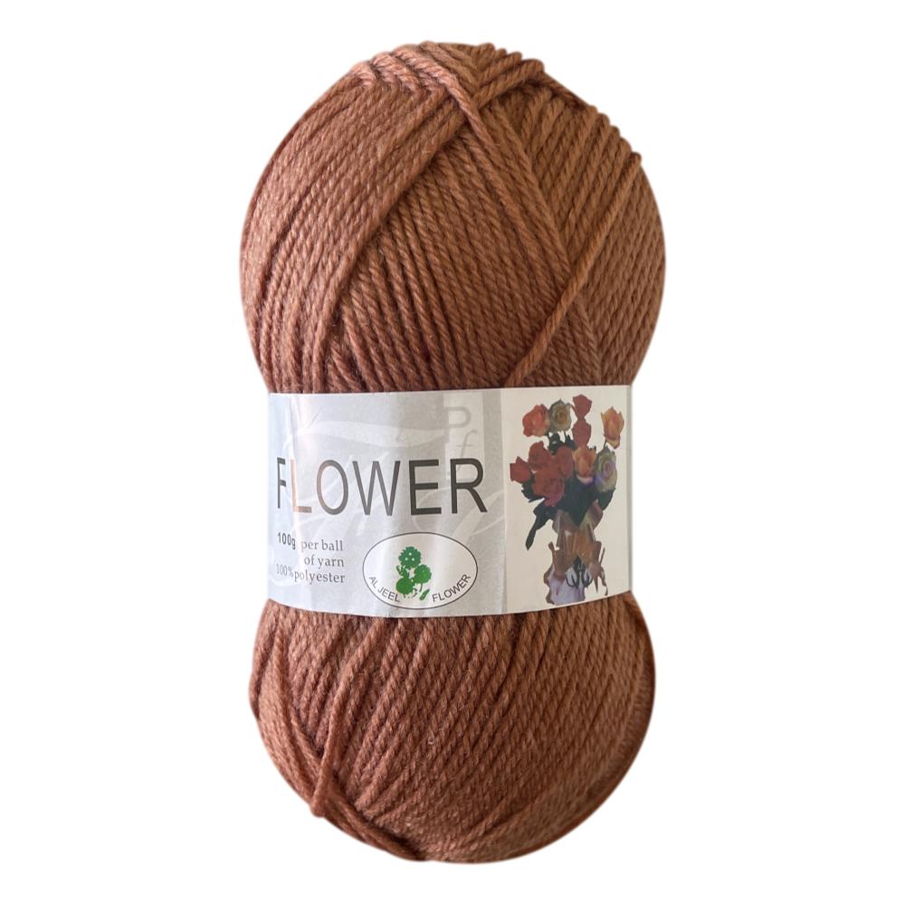 Flower DK Polyester Yarn (1x 100g ball)