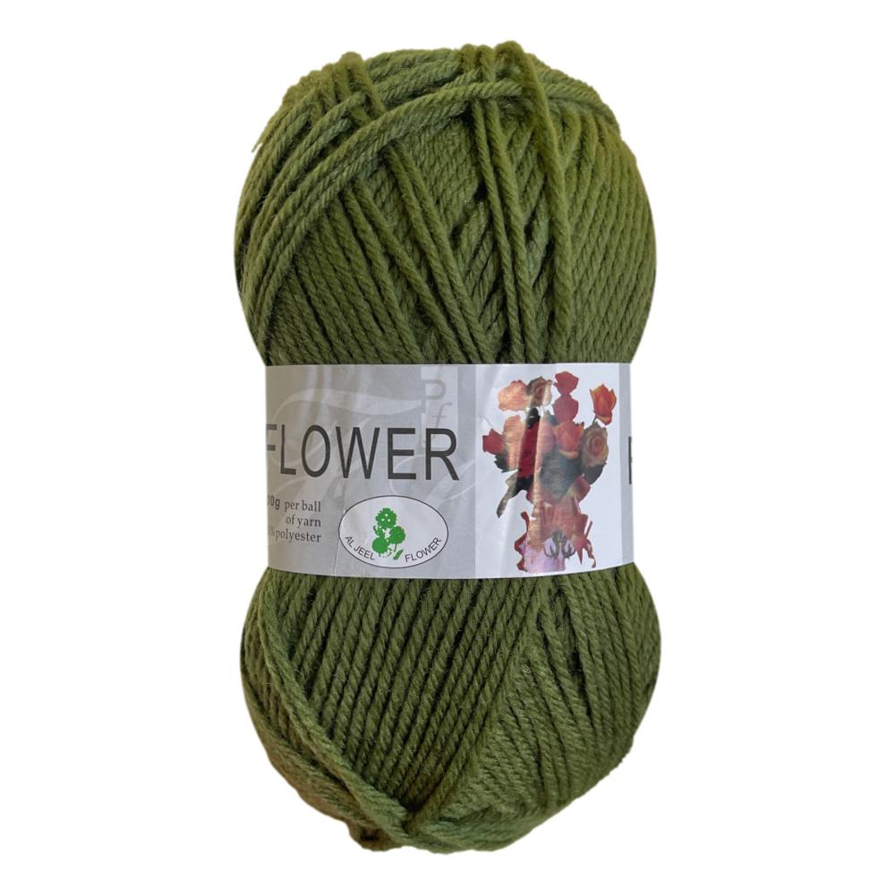 Flower DK Polyester Yarn (1x 100g ball)