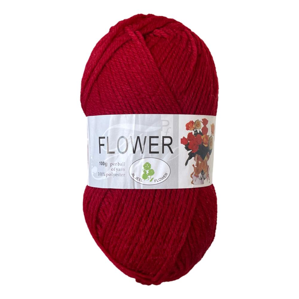 Flower DK Polyester Yarn (1x 100g ball)