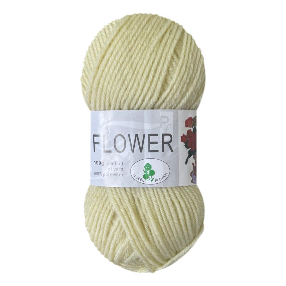 Flower DK Polyester Yarn (1x 100g ball)