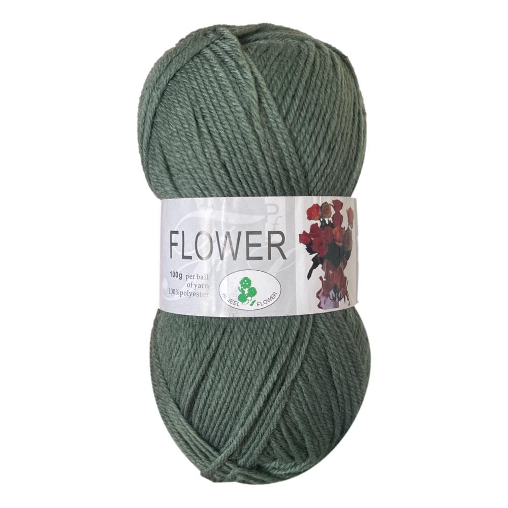 Flower DK Polyester Yarn (1x 100g ball)