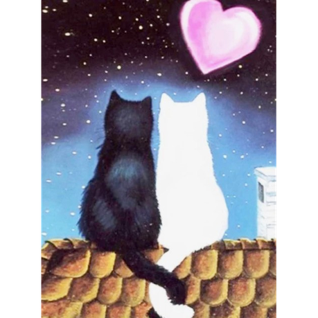 Cats in Love Diamond Painting Kit